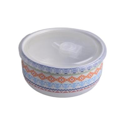 China Microwave Storage Containers Sustainable Hot Safe Food Sale Ceramic Storage Bowls for sale