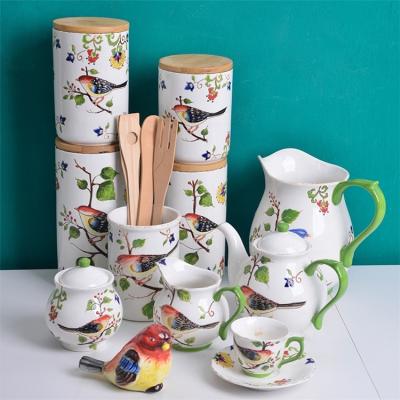 China Ethiopian 12 Piece Viable Luxury Ceramic Stoneware Porcelain Coffee Set Coffee Set Cup And Saucer Gift Set for sale