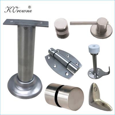 China Anti Corrosion 304 Stainless Steel Toilet Compartment Partition Washroom Hardware Accessories Fittings for sale