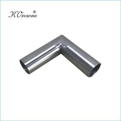 China Anti Corrosion 304 Stainless Steel Toilet Cubicle Partition Corner Headrail Connector for sale