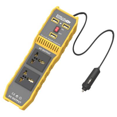 China Car Power Dc to Ac modified sine wave 12v to 110V/220v 50hz/60hz 300w car power inverter system charger for sale