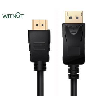 China COMPUTER WITNUT DisplayPort to HDMI Cable, DP to HDMI Adapter Cable, DP Male to HDMI Male for sale