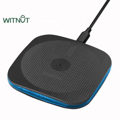 China WITNUT 10W Qi Fast Charging Mobile Phone Smart Wireless Charger Pad LED Light Wireless Charger For Android for sale