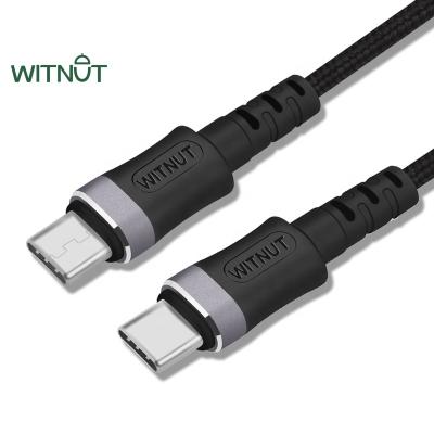 China Mobile phone types WITNUT 3A usb3.0 mobile fast charging data fast charge type c to type c palladium cable for sale