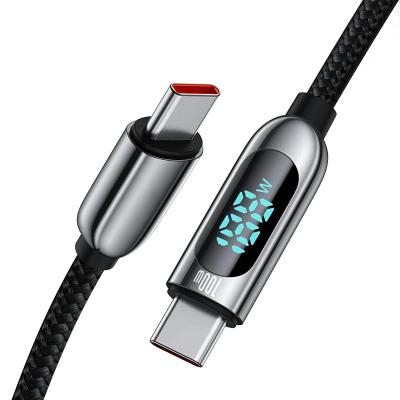 China WISTAR LED Display Data Cable Fast Charging Type-C to Type-C 100W for sale