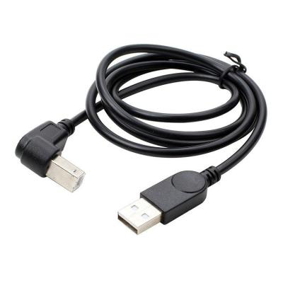 China Printer WISTAR USB 2.0 Type A To Type B Printer 90 Degree Angle Data Cable for sale