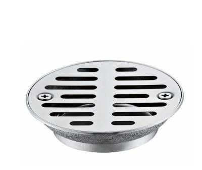 China Modern Chrome Plated Bathroom Zinc Floor Drain Shower Room Floor Strainer LB-3100 for sale