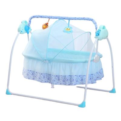 China 70*85*83cm new style modern pad baby crib crib swing bed original modern baby bed rail for sale