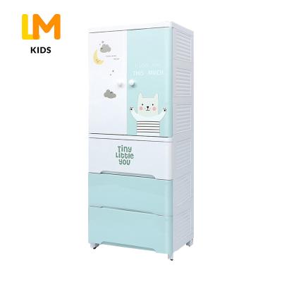 China Modern Small Bedroom Furniture Book And Toy Storage Box Clothes Cabinet Indoor Bookcase With Drawer Kids Cabinets for sale