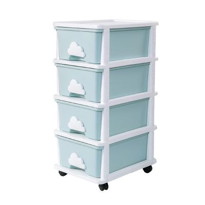 China Modern high quality multifunctional storage boxes bookcase/sky bule toy chest single shelf pink for sale