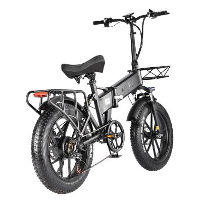 China Aluminum Alloy 20inch 750w electric bike cheapest folding ebike with  fat tire for sale