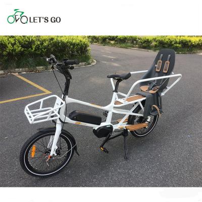 China Aluminum Alloy 48v 500w electric bikes with baby seats and bags for sale