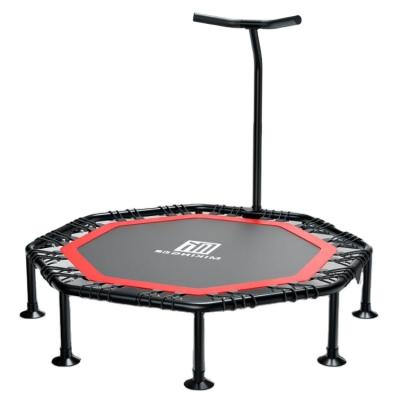 China Without protective net 50 inch Foldable Trampoline with adjustable handle Indoor Outdoor Trampoline Portable Fitness Home Gym Equipment for sale