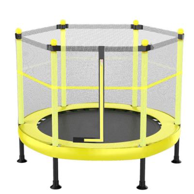 China With protective net China Customized Size Foldable Trampoline with Safety Enclosure Net indoor outdoor Trampoline Home Gym Fitness Equipment for sale