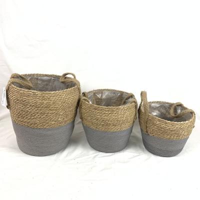 China Modern hotsale fashion attractive design cheap flower pot with liner for sale