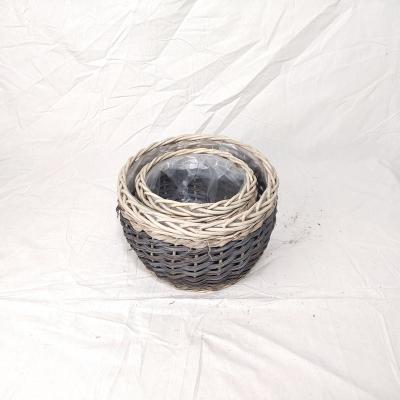 China Hot sale new style willow baskets home pot gardening for decoration for sale