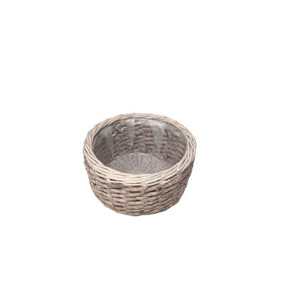 China Cheap Wicker Antique Flower Pot / Willow Racks Modern Vases Designs Basket for sale