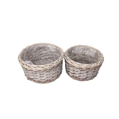 China Modern Multifunctional Wicker Baskets Willow Baskets Garden Flower Pots for Living Room for sale