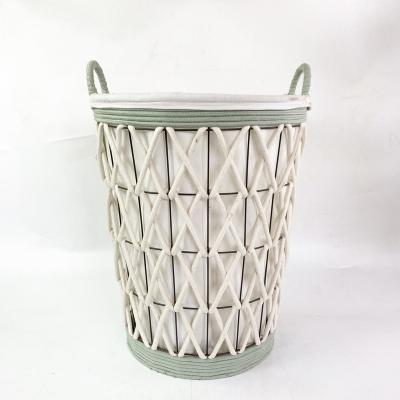 China Modern Hot Sale Two Handles Metal Laundry Baskets Storage Baskets For Soiled Clothes Storage for sale