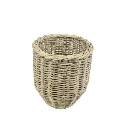 China Wicker Willow Laundry Baskets Cheap Viable Storage Rattan Baskets for sale