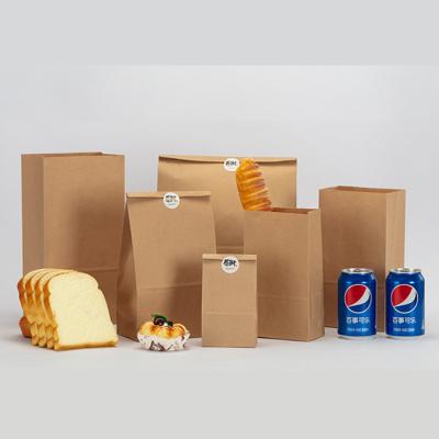 China Recyclable wholesale custom disposable food refrigerator storagekraft paper bag kraft paper storage bag for sale