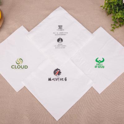 China White Factory Custom Recycled Elegant Soft Pulp Paper Napkins Tissue Napkins Cocktail Napkin for sale