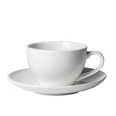 China China Yiwu Factory Fashion Mug Gift Coffee Stocked White Ceramic Cups And Saucers for sale