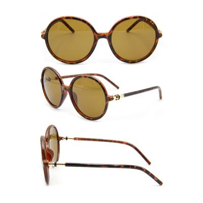 China Fashionable Shades Big Round Frame UV400 Oversized Sunglasses For Women Men for sale