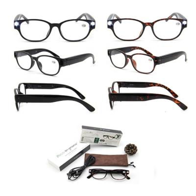 China Fashionable High Quality Neutral Rechargeable LED Reading Glasses LED Reading Glasses for sale