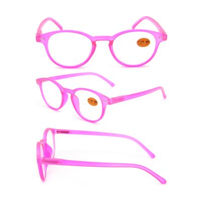 China Plastic Blue Color Candy Plastic Computer Glass Anti Light Reading Glasses for sale