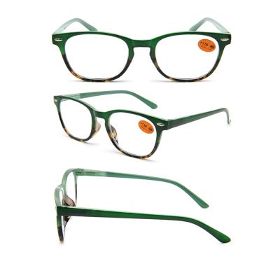 China Computer Glass Slim Design Style Plastic Square Reading Glasses For Men WOMEN for sale