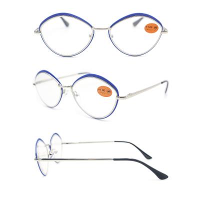 China 2020 Color Decoration Vintage Rimless Metal Thin Unisex Reading Glasses for sale