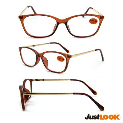 China FASHION READING GLASSES 3 PAIRS METAL FRAME TEMPLE HIGH QUALITY READING GLASSES for sale