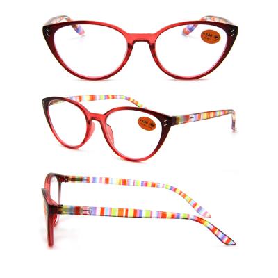 China CAT EYE Color Plastic Fashion Stylish Reading Glasses For Men Women Readers Glasses for sale