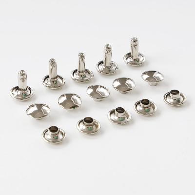 China Springfield Nickel Free Leather Company Medium Double Plated Cap Rivets for sale