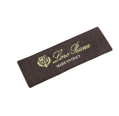 China Sustainable Direct Manufacturing End Ply Damask Custom Garment Woven Labels Content Labels for sale