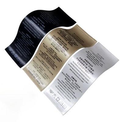 China Sustainable Size And Color Customized Cotton Printed Custom Apparel Labels And Tags for sale