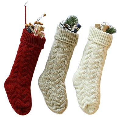 China Anti-Slip Christmas Stocking Snowman 3D Reindeer Plush Toy with Faux Fur Cuff Christmas Decorations and Party Prop for sale