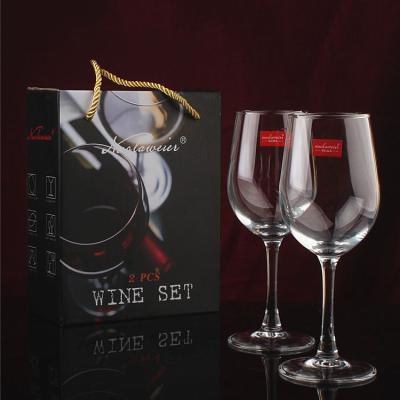 China Wholesale Handmade Elegant Unique Design High Quality High Shock Pressure White Wine Glass for sale