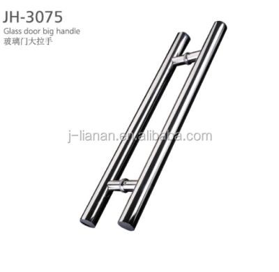 China Large Door Stainless Steel Glass Door Handle JH-3075/500*32 for sale