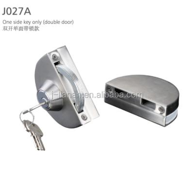 China 201 Stainless Steel J027A Stainless Steel Glass Door Lock for sale