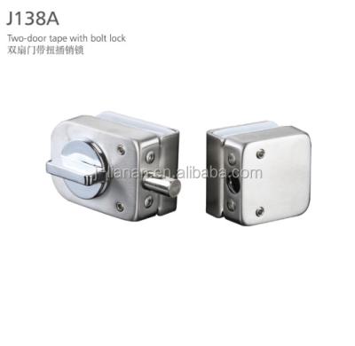 China J138A Glass Door Glass Door Lock Or Single Door With Cylindrical Tongue for sale