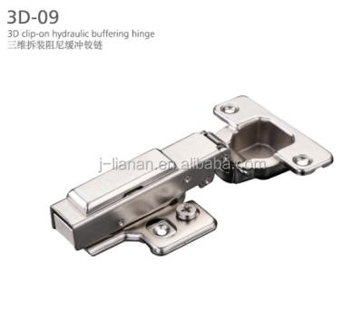 China 3D-07 08 09 Sideboard Hydraulic Iron Cabinet Hinges , Soft Closing Furniture Hinge for sale