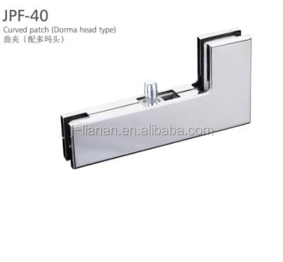 China Glass curved hook door hardware factory price patch (dorma head type) JPF -40 for sale