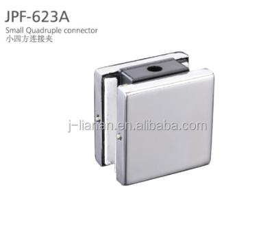 China Professional Glass Door Hook Hardware Door Rectangle Shape Patch Fixture (JPF-636A) for sale