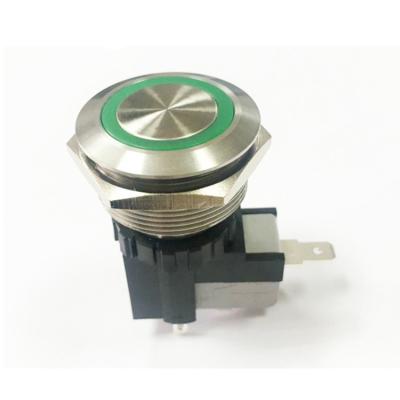 China Green Light Halo Switch 12V Momentary Led Push Button MW28 for sale