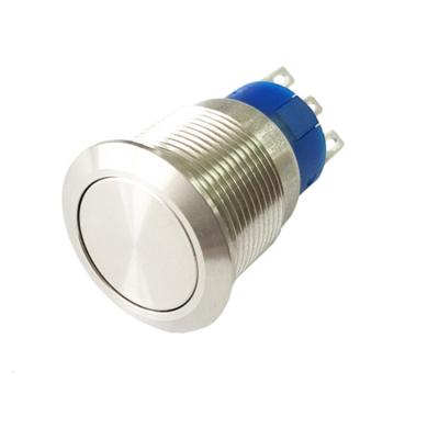 China Small Aluminum Metal Push Button Illuminated Lamp Switch for Home MPB19-A0F110-JQ for sale