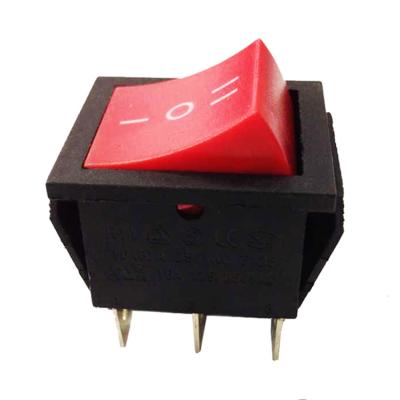 China R11-22SW2.22SW5 DPDT ON-OFF-ON 6 Plastic Momentary Pins Waterproof Rocker Switch For Running Machine for sale