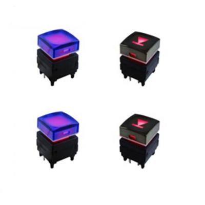 China Blue or Red Momentary 4-Pins Led with Square Tact Switch for sale