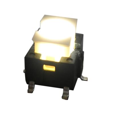 China New Illuminated 6X6 Tact Micro Switch With White LED Light TS2I-072C-G9-P for sale